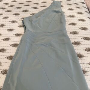 REVOLVE One-Shoulder Light Blue Dress